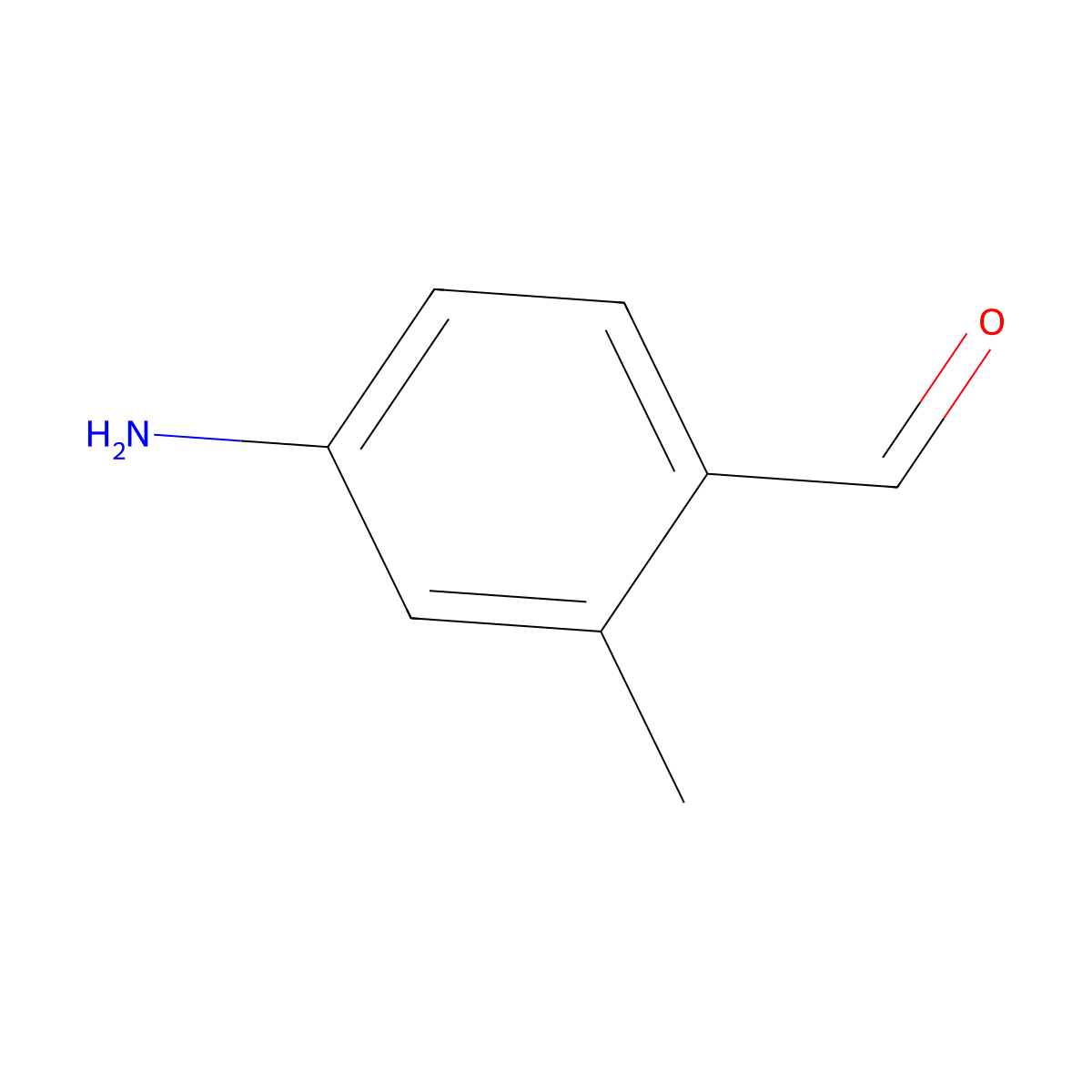 4-Amino-2-methylbenzaldehyde molecular structure, CAS 61594-81-8