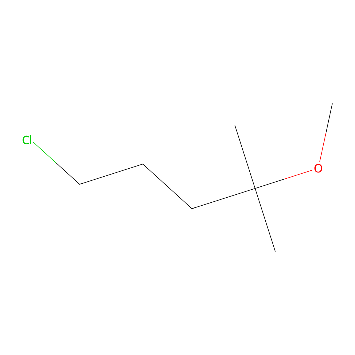 1-Chloro-4-methoxy-4-methylpentane molecular structure, CAS 61599-12-0