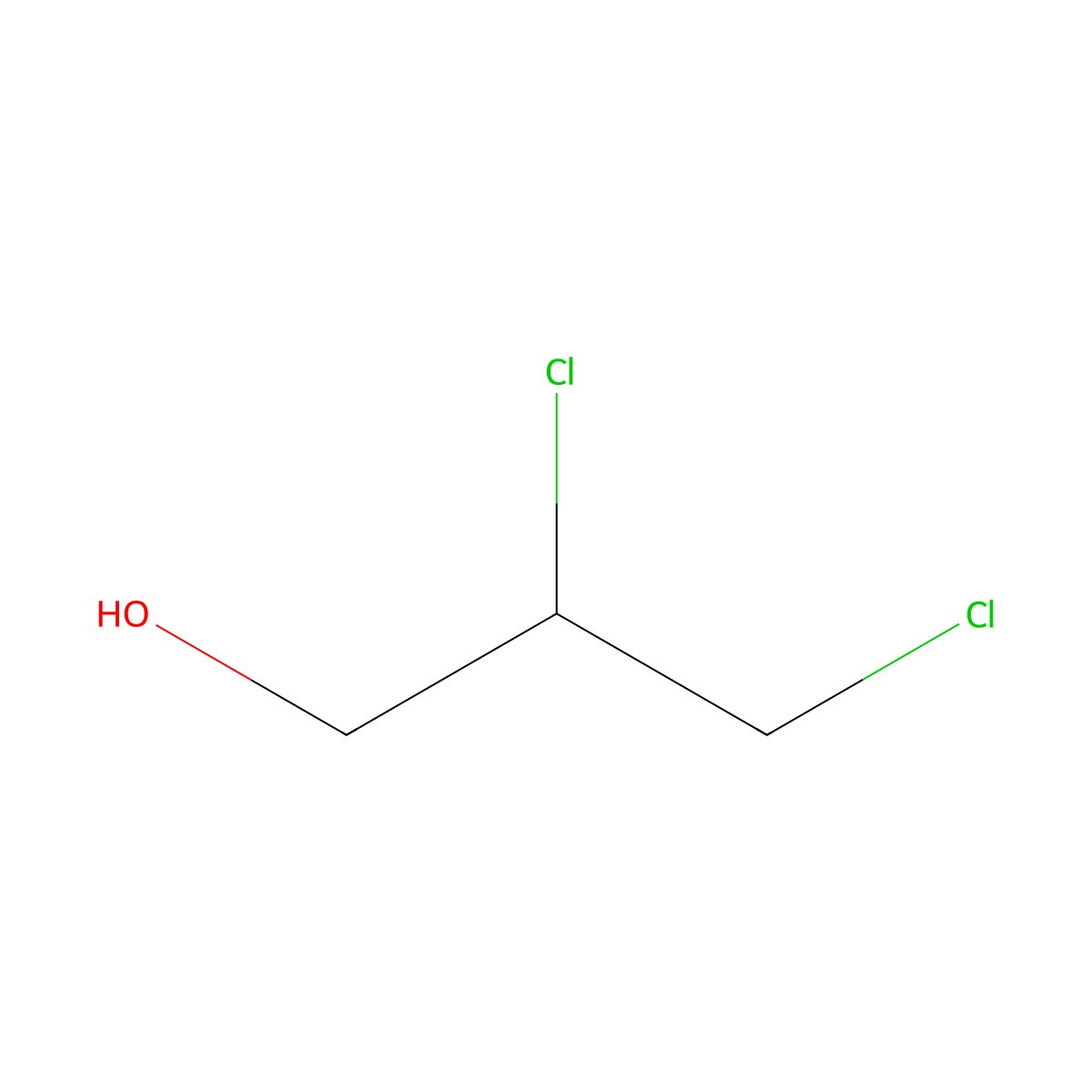 (+-)-2,3-Dichloro-1-propanol molecular structure, CAS 616-23-9