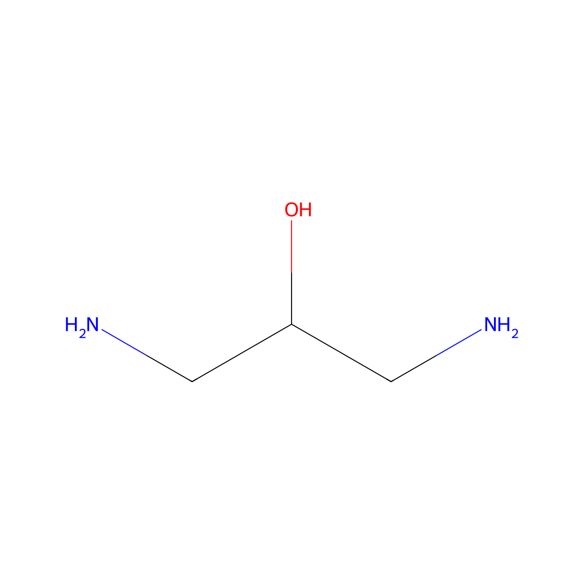 1,3-Diamino-2-propanol molecular structure, CAS 616-29-5
