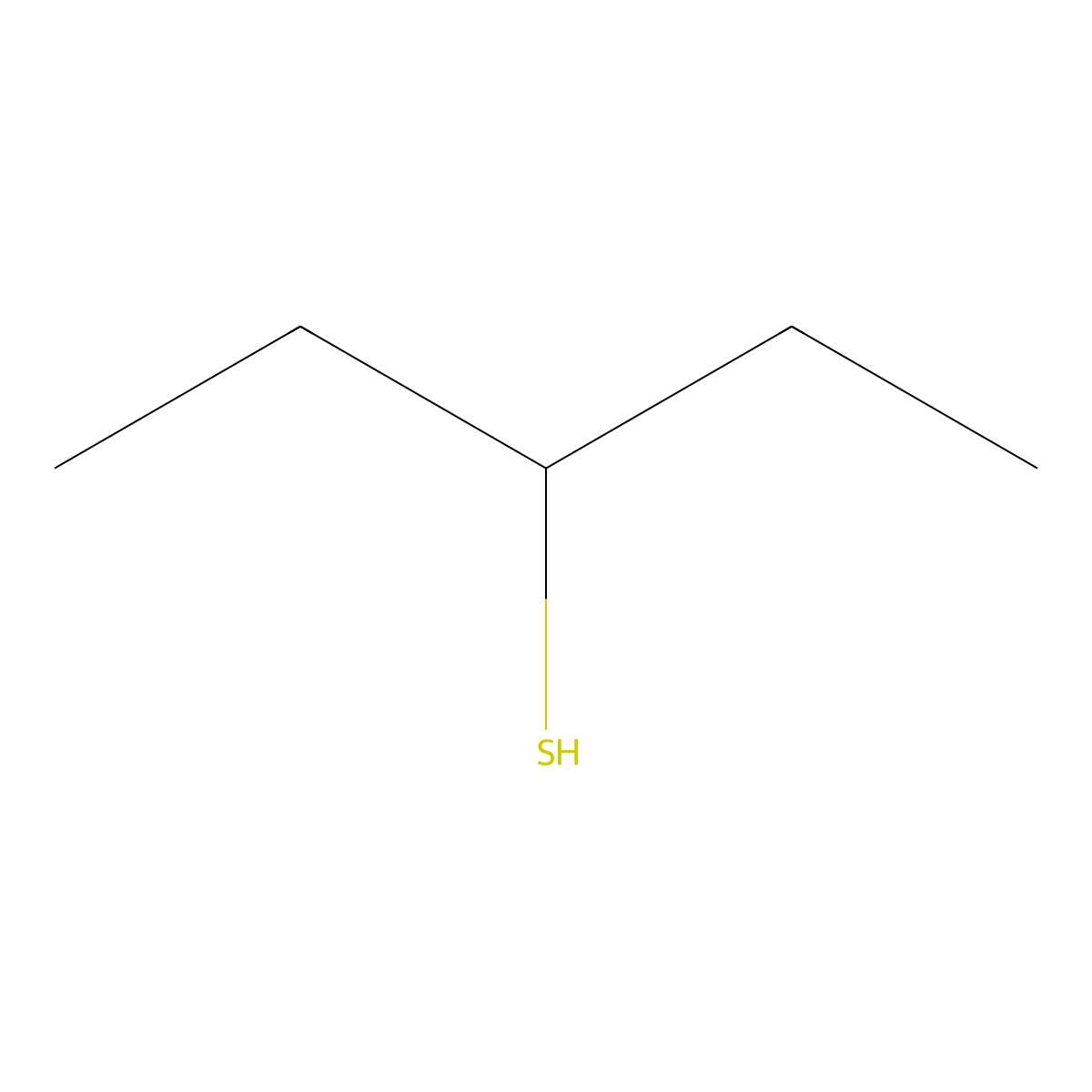 3-Pentanethiol molecular structure, CAS 616-31-9