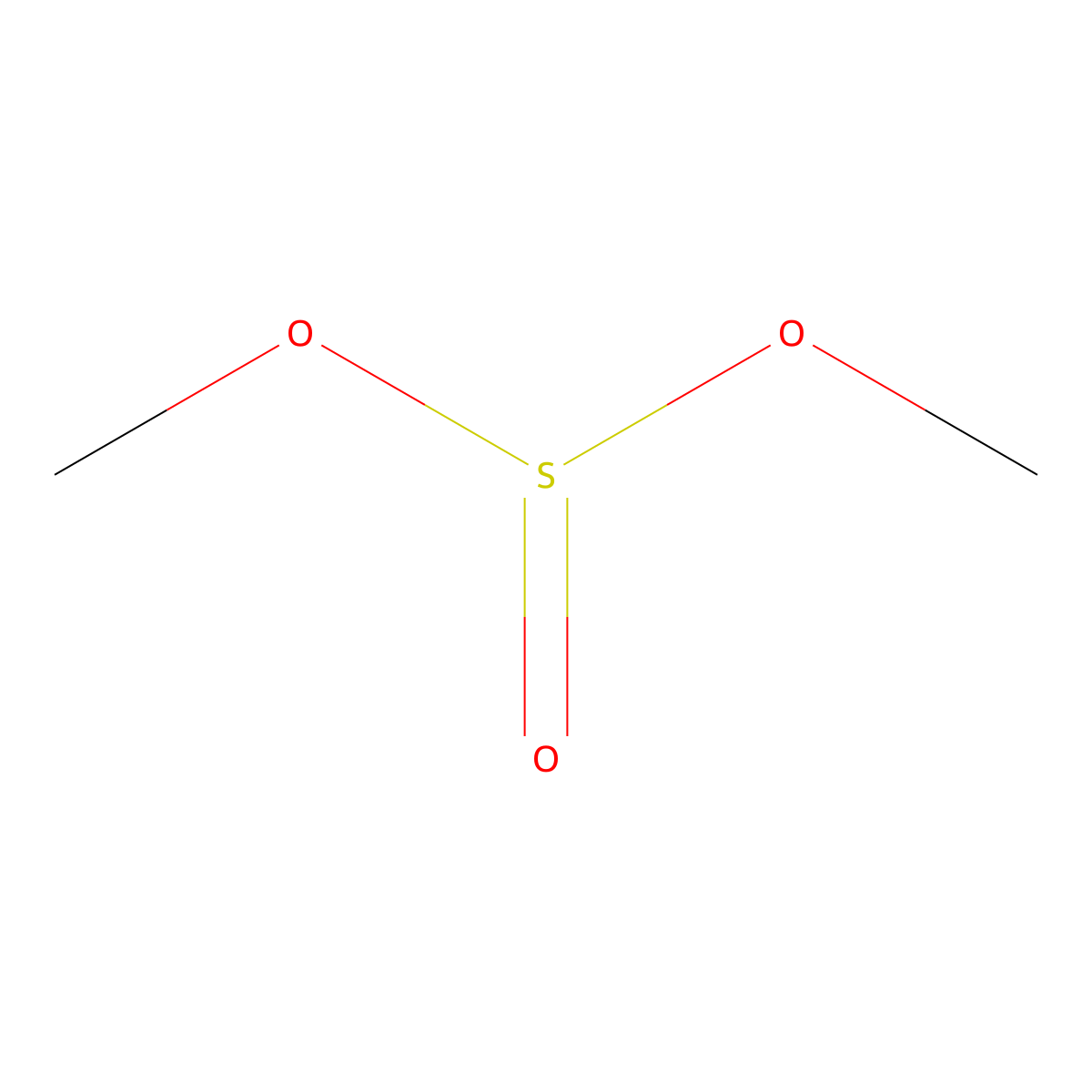 Dimethyl sulfite molecular structure, CAS 616-42-2