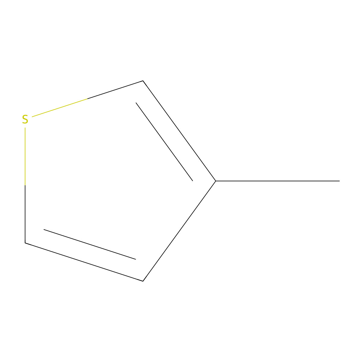 3-Methylthiophene molecular structure, CAS 616-44-4