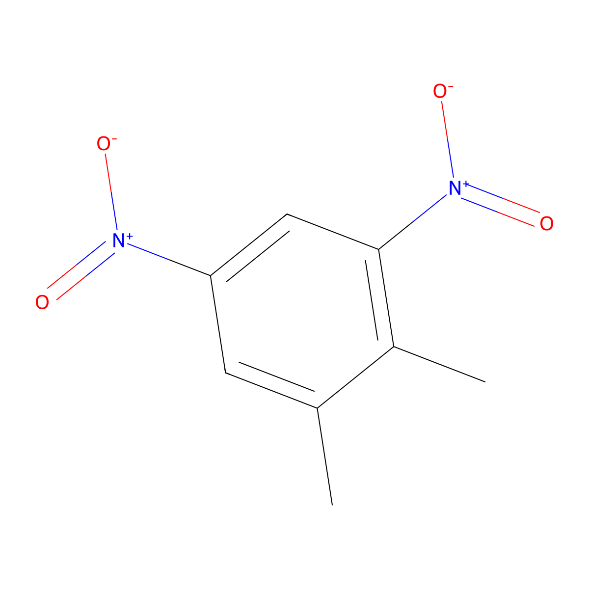 1,2-Dimethyl-3,5-dinitrobenzene molecular structure, CAS 616-69-3
