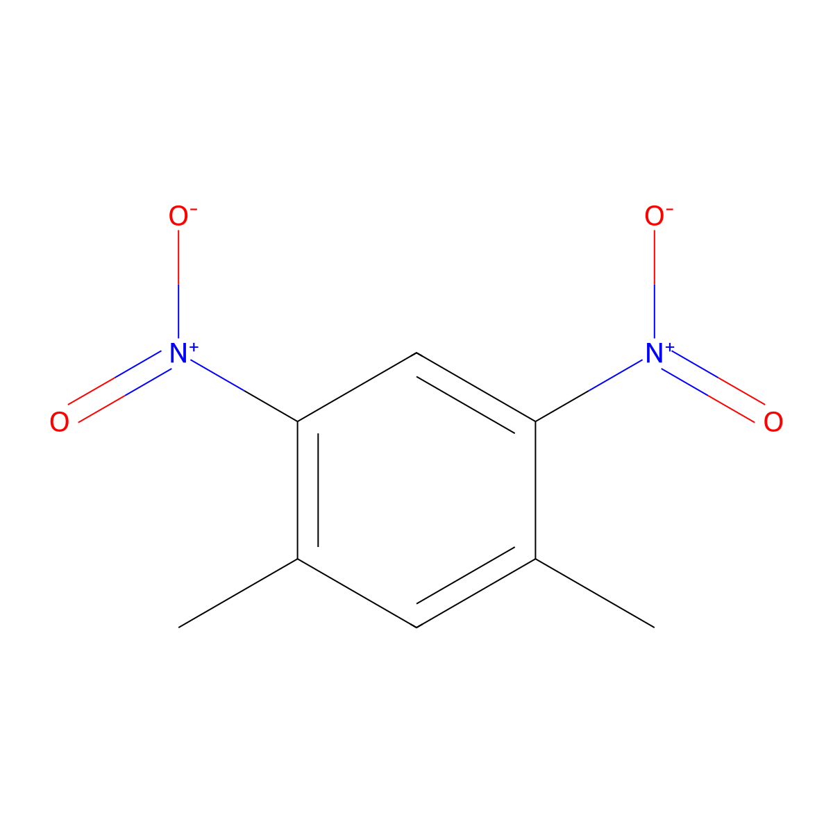 m-Xylene, 4,6-dinitro- molecular structure, CAS 616-72-8