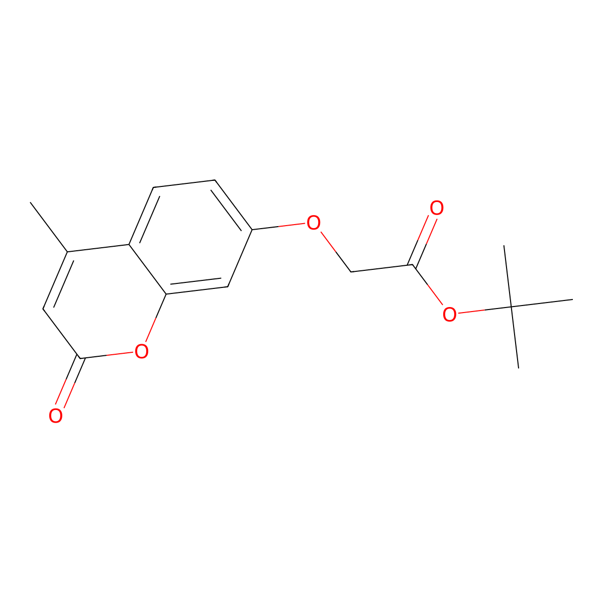 Tert-butyl 2-(4-methyl-2-oxochromen-7-yl)oxyacetate molecular structure, CAS 6160-57-2