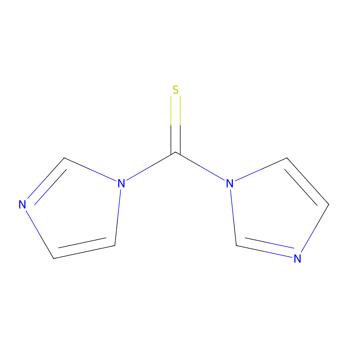 1,1'-Thiocarbonyldiimidazole molecular structure, CAS 6160-65-2