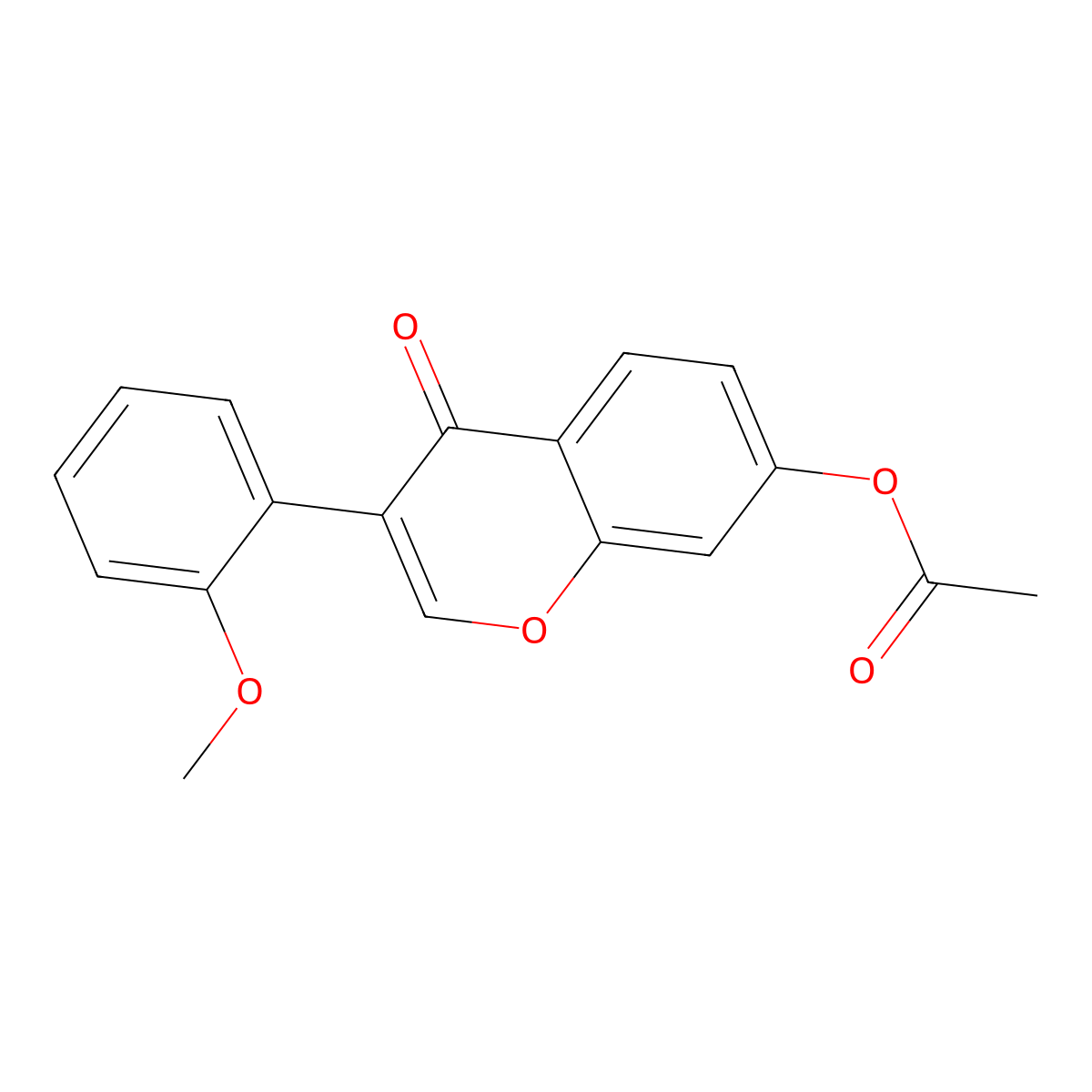 3-(2-Methoxyphenyl)-4-oxo-4h-chromen-7-yl acetate molecular structure, CAS 6160-69-6