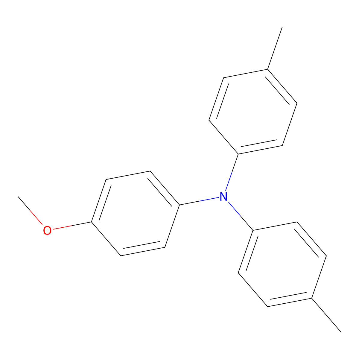 4-Methoxy-N,N-bis(4-methylphenyl)aniline molecular structure, CAS 61600-39-3