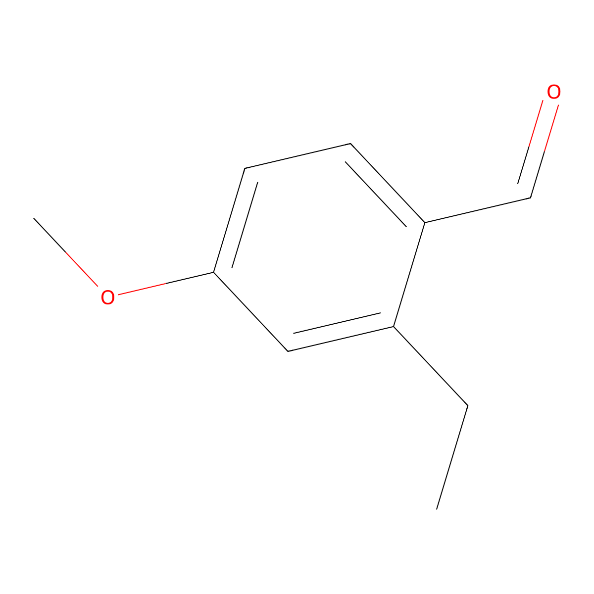 2-Ethyl-4-methoxybenzaldehyde molecular structure, CAS 6161-69-9