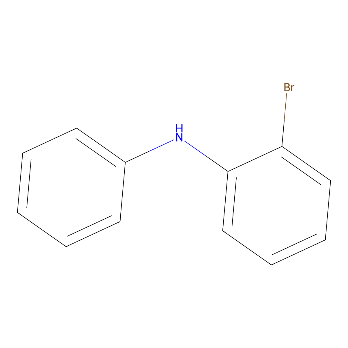 2-Bromo-N-phenylaniline molecular structure, CAS 61613-22-7