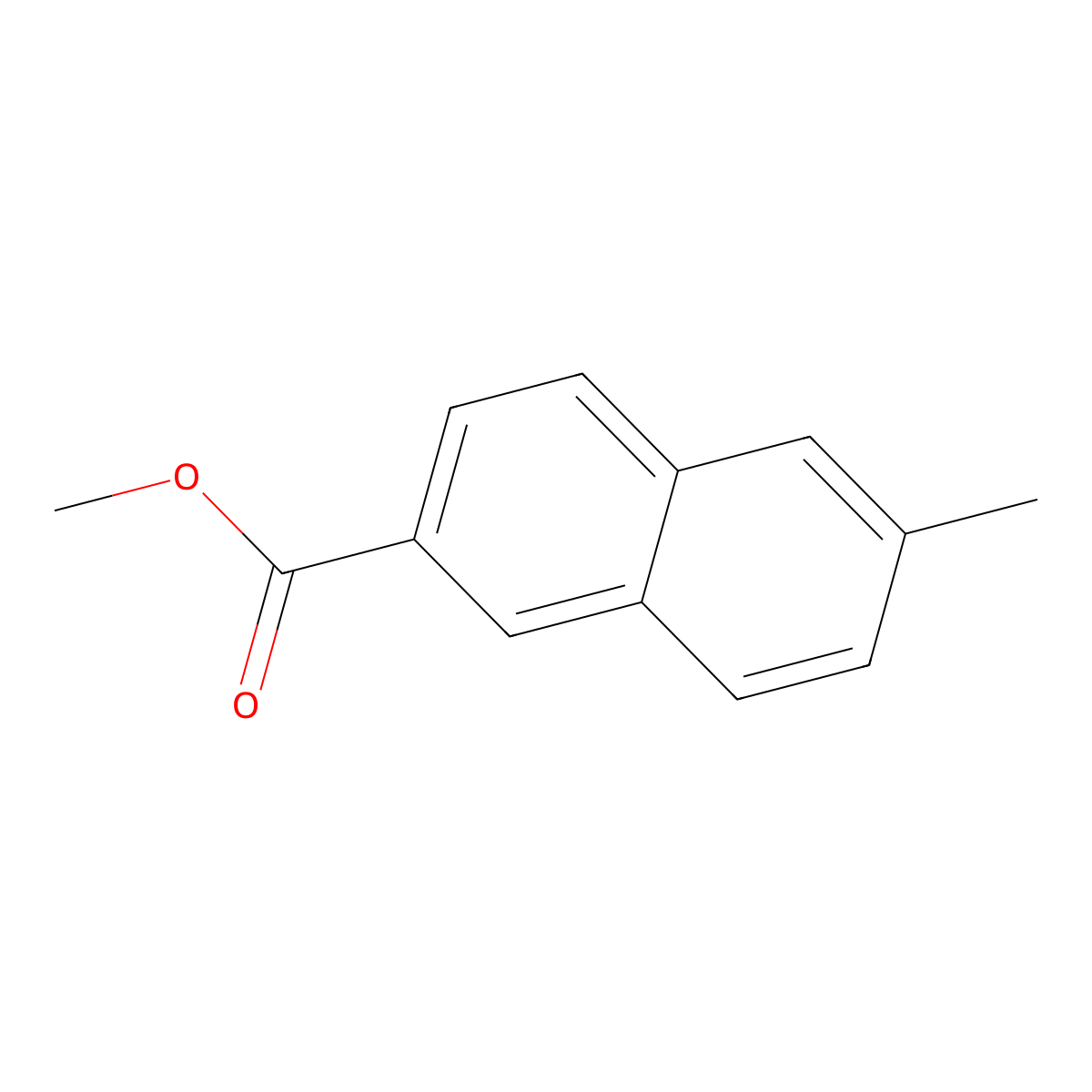 Methyl 6-methyl-2-naphthoate molecular structure, CAS 6162-30-7