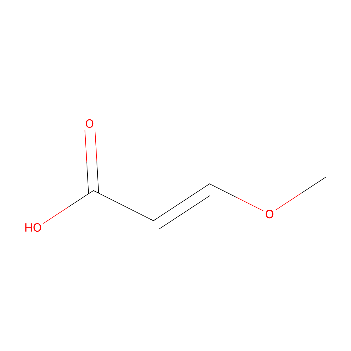 3-Methoxyprop-2-enoic acid molecular structure, CAS 6162-52-3