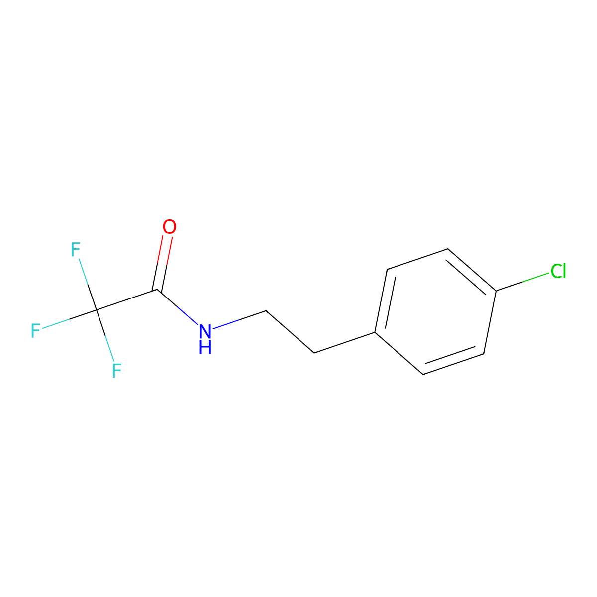 n-Trifluoroacetyl-4-chlorophenethylamine molecular structure, CAS 616202-47-2