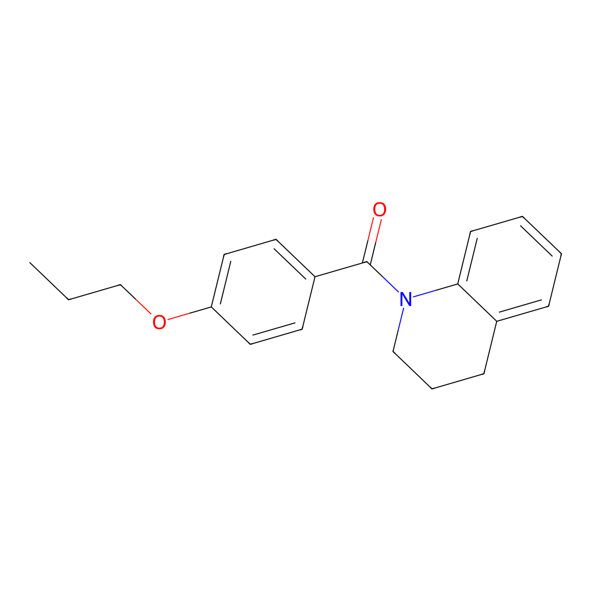 3,4-dihydro-2H-quinolin-1-yl-(4-propoxyphenyl)methanone molecular structure, CAS 616212-03-4