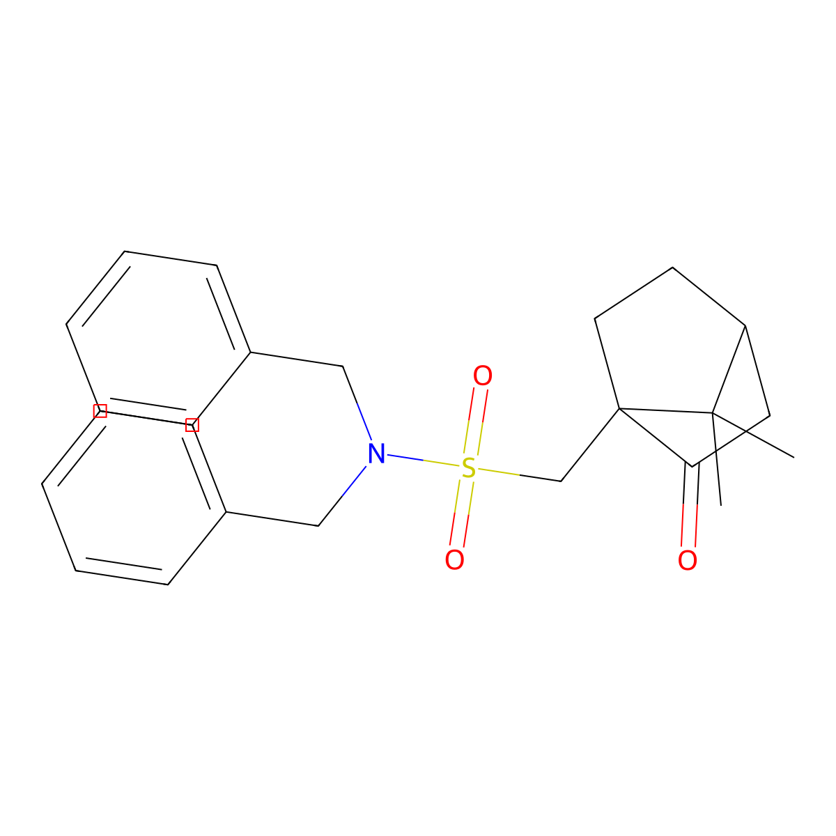 N,N-dibenzyl(7,7-dimethyl-2-oxobicyclo[2.2.1]hept-1-yl)methanesulfonamide molecular structure, CAS 616214-72-3