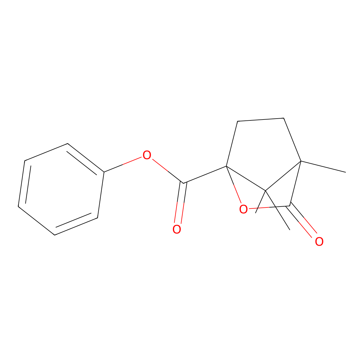 Phenyl 4,7,7-trimethyl-3-oxo-2-oxabicyclo[2.2.1]heptane-1-carboxylate molecular structure, CAS 616214-81-4