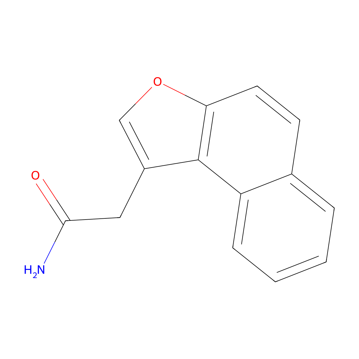 2-Naphtho[2,1-b]furanylacetamide molecular structure, CAS 616214-94-9