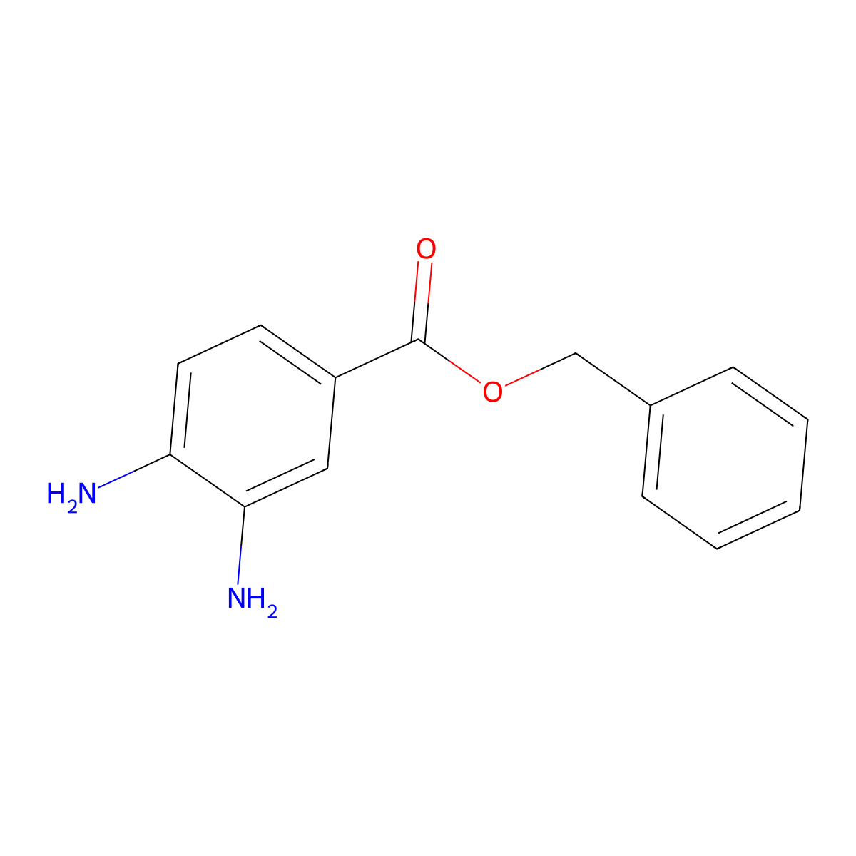 Benzyl 3,4-diaminobenzoate molecular structure, CAS 616224-19-2