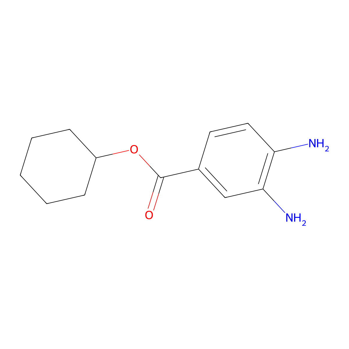 Cyclohexyl 3,4-diaminobenzoate molecular structure, CAS 616224-21-6