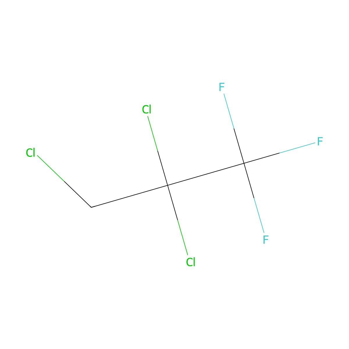 Propane, trichlorotrifluoro- molecular structure, CAS 61623-04-9