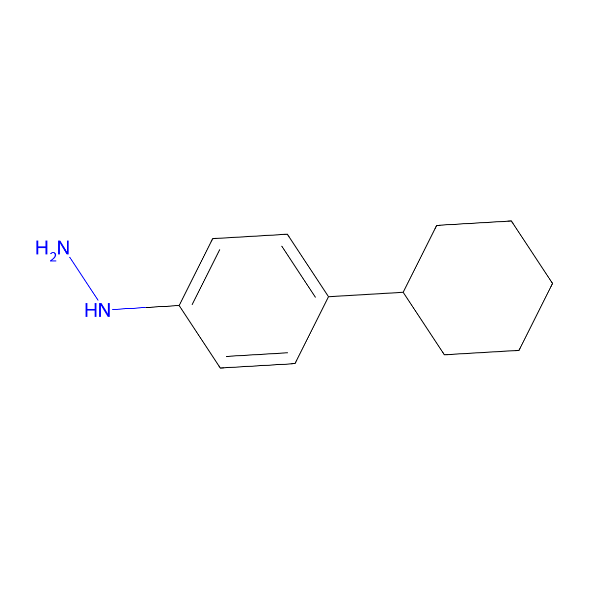 (4-Cyclohexylphenyl)hydrazine molecular structure, CAS 61624-13-3