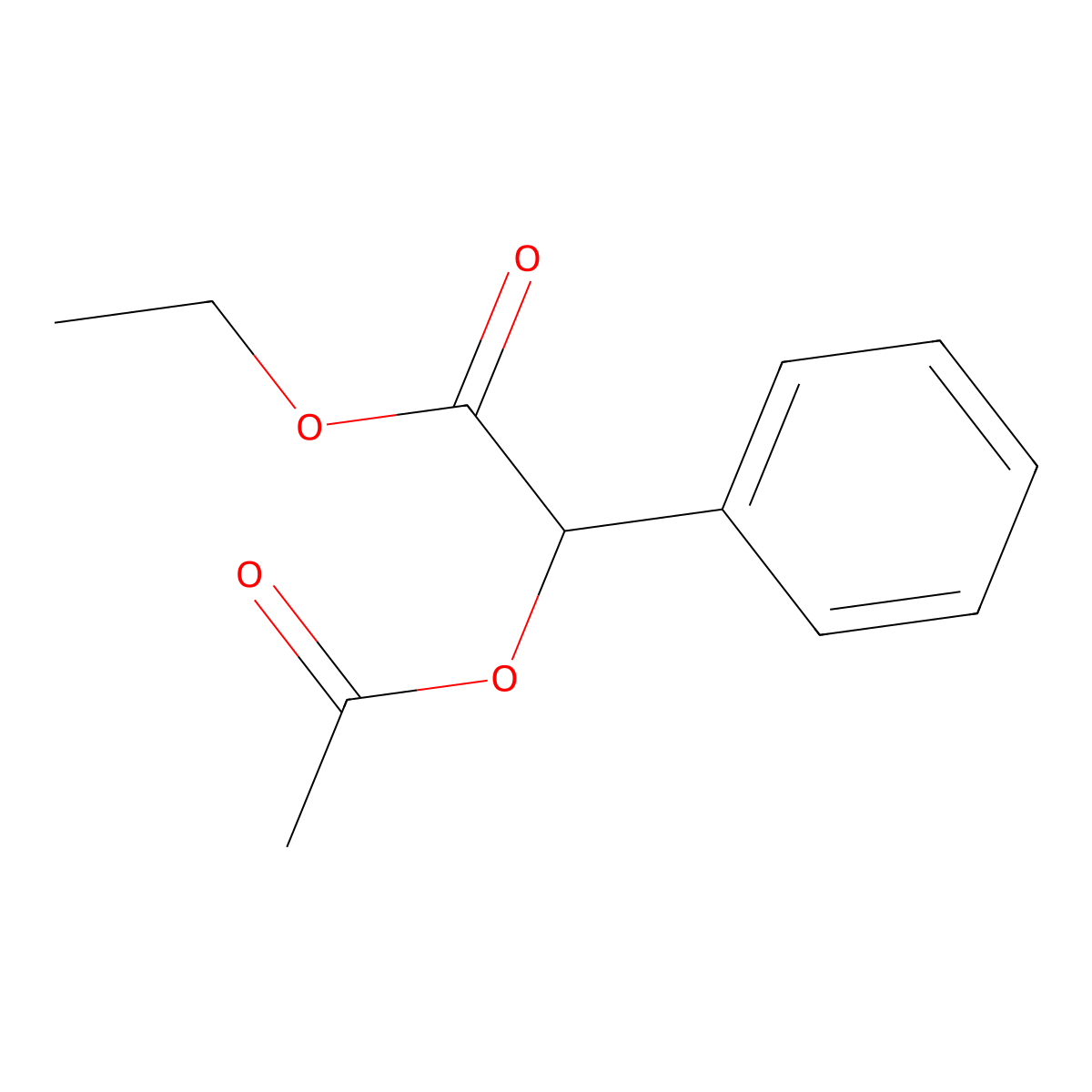 Ethyl (acetyloxy)(phenyl)acetate molecular structure, CAS 61624-15-5