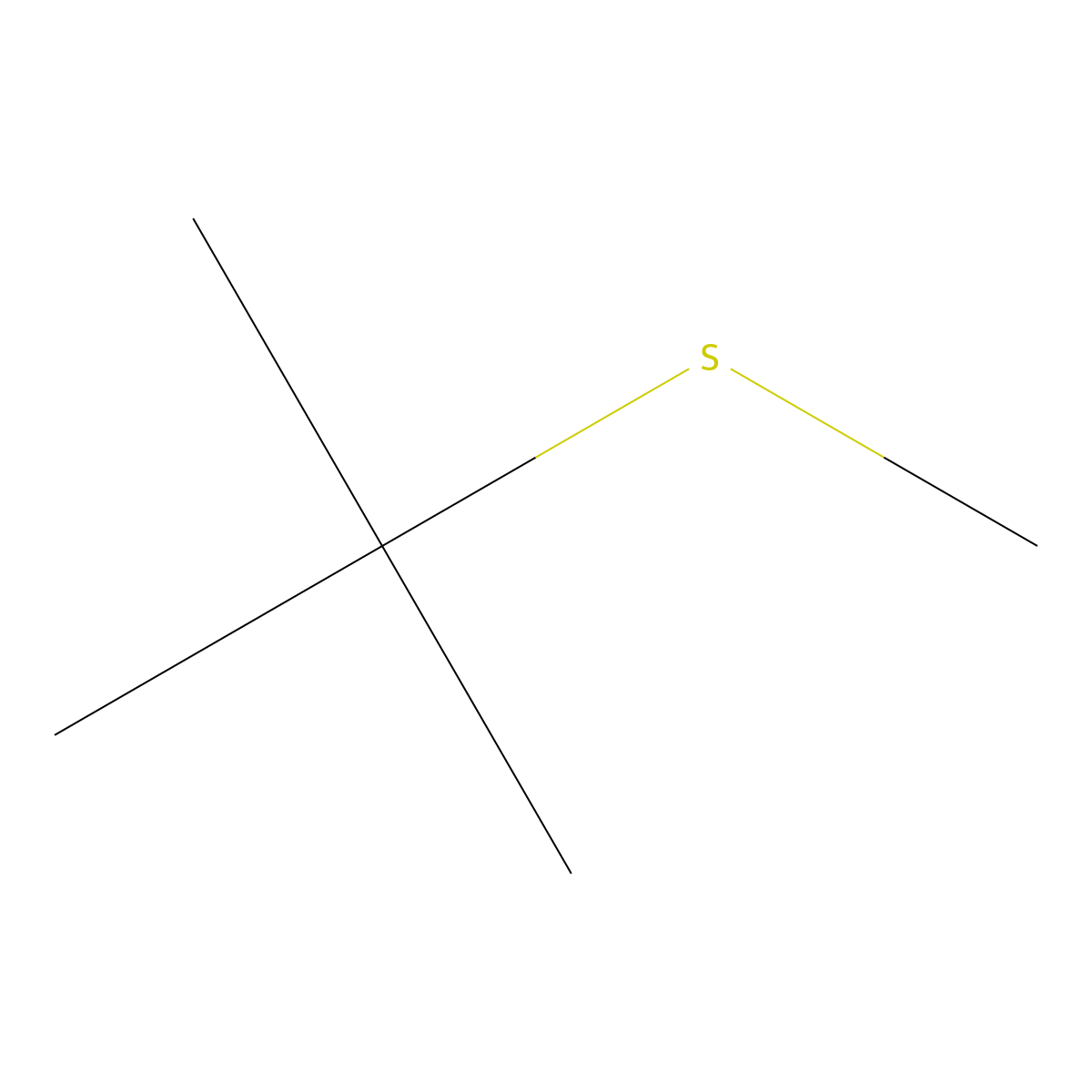 2-Methyl-2-methylsulfanylpropane molecular structure, CAS 6163-64-0