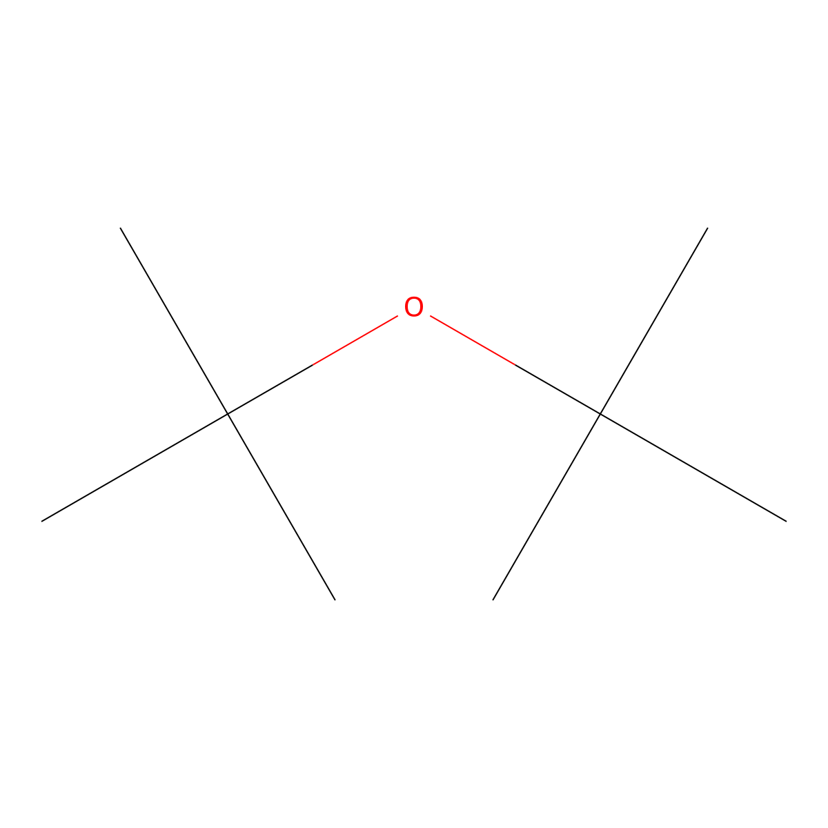 Di-tert-butyl ether molecular structure, CAS 6163-66-2