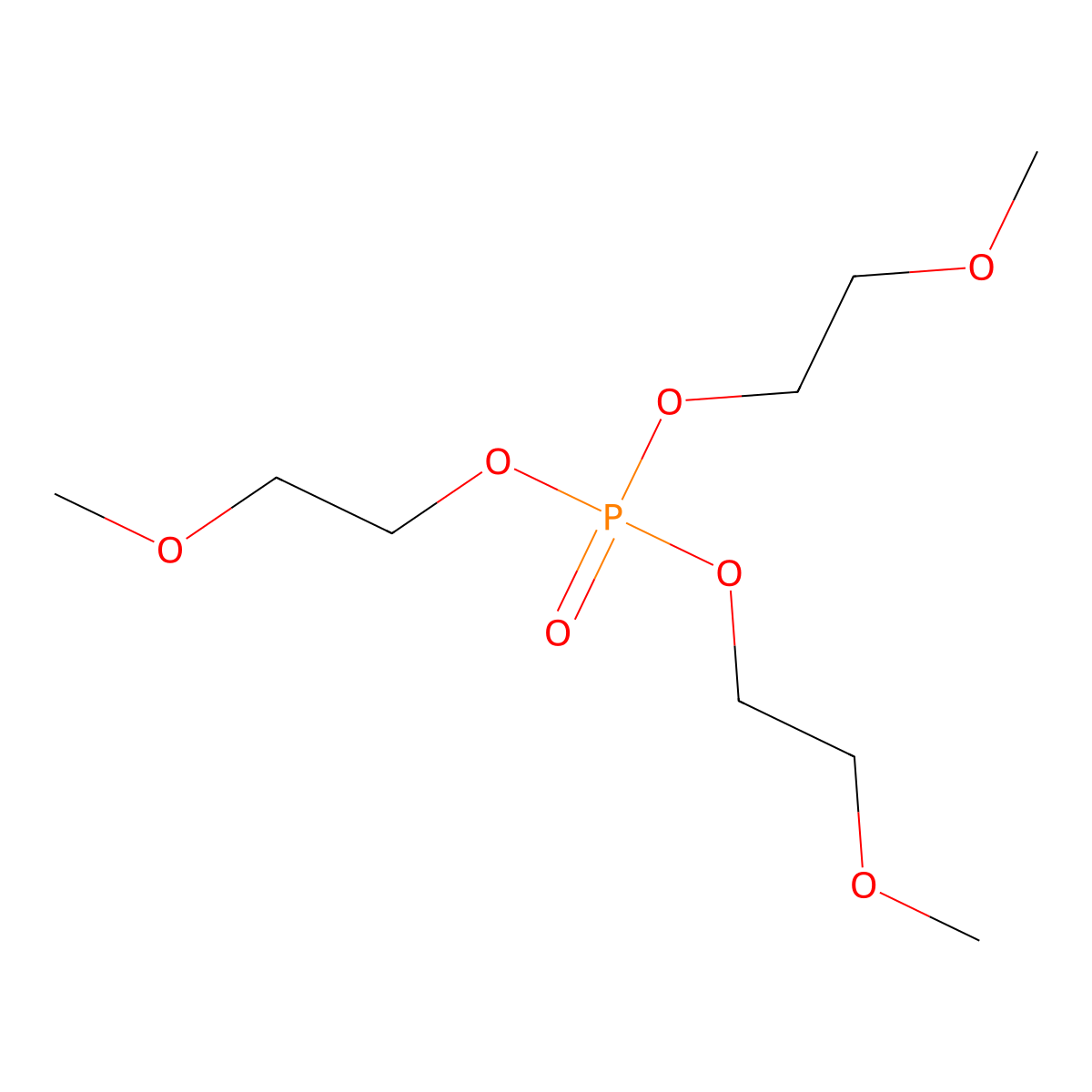 Ethanol, 2-methoxy-, 1,1',1''-phosphate molecular structure, CAS 6163-73-1