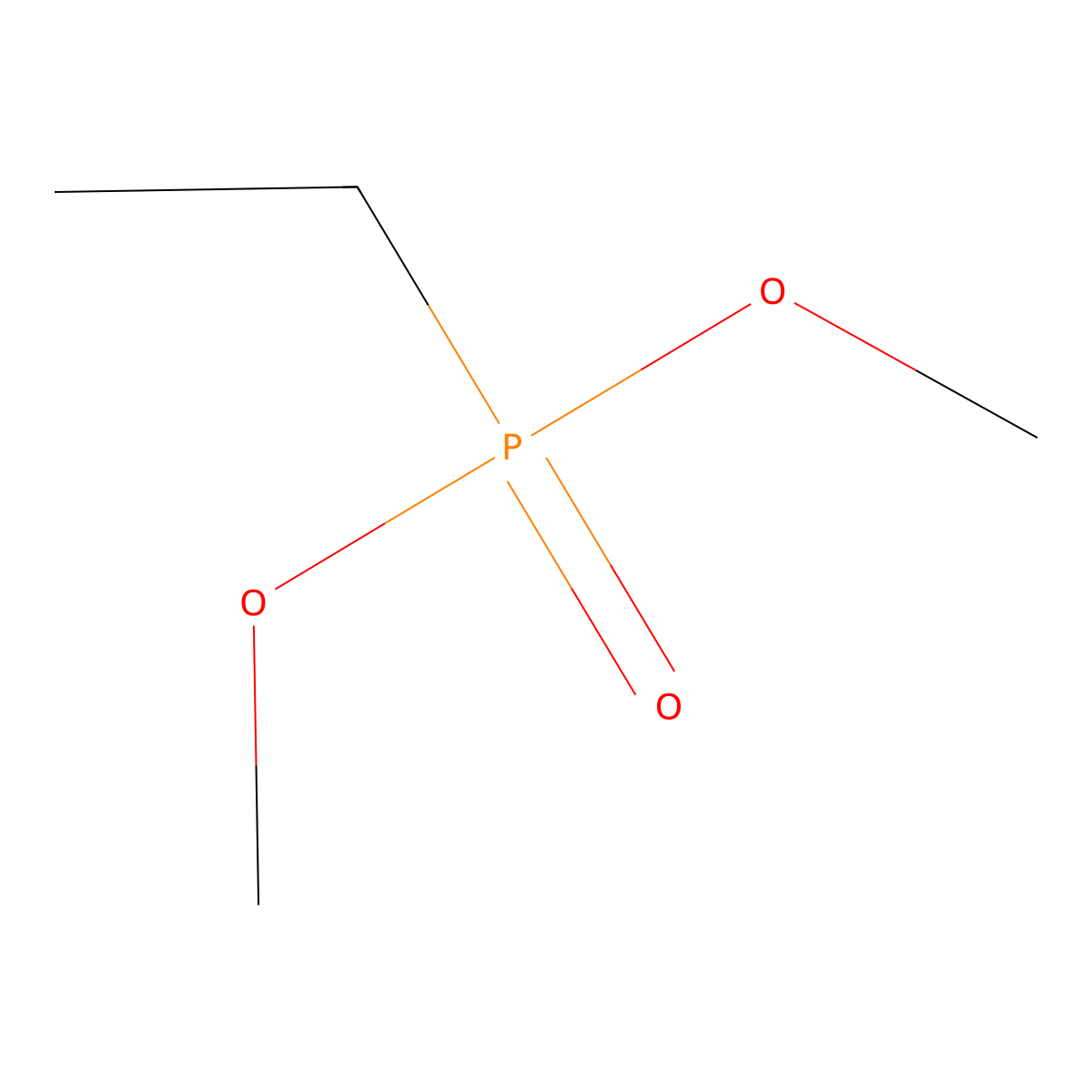 Dimethyl ethylphosphonate molecular structure, CAS 6163-75-3