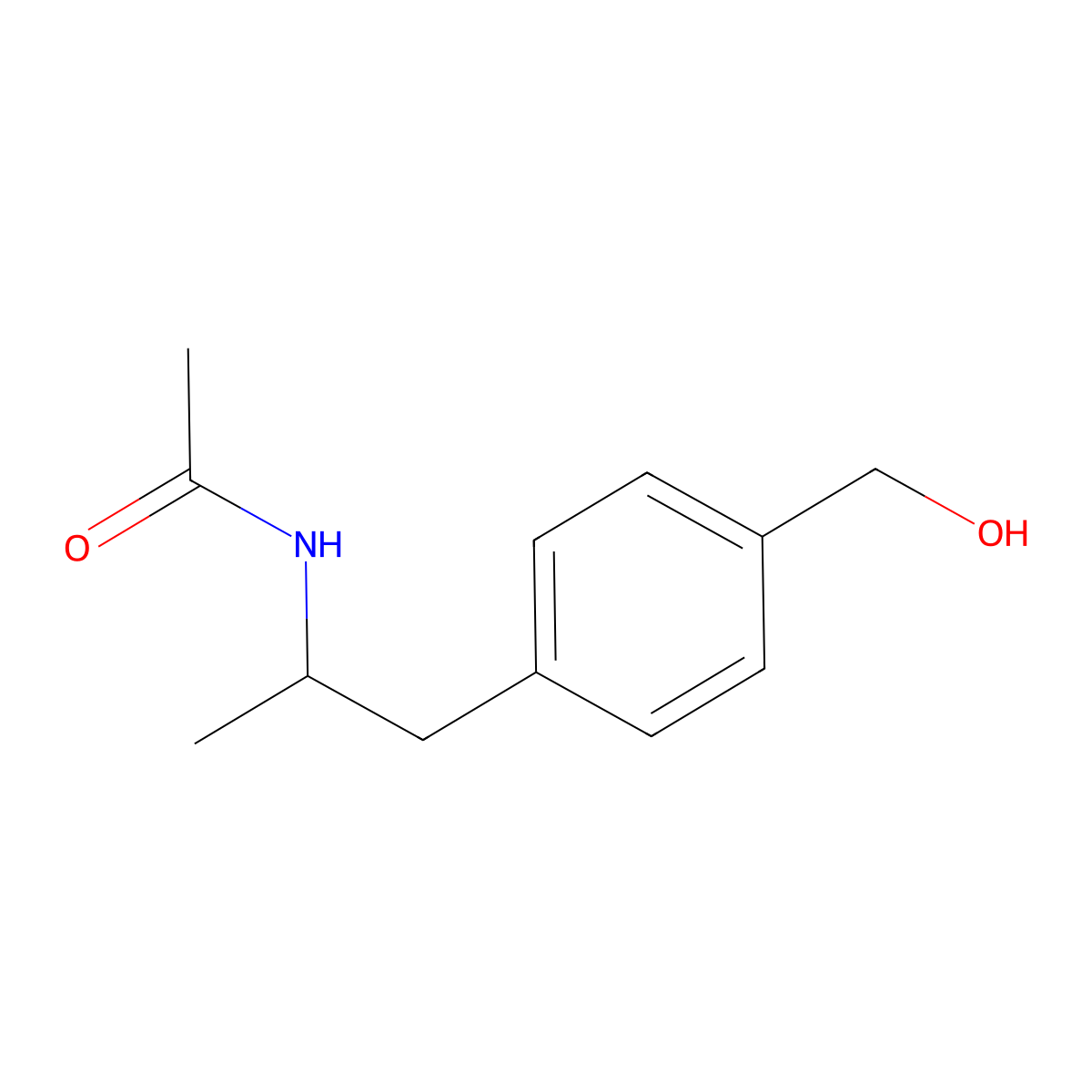 N-{1-[4-(Hydroxymethyl)phenyl]propan-2-yl}acetamide molecular structure, CAS 61630-04-4