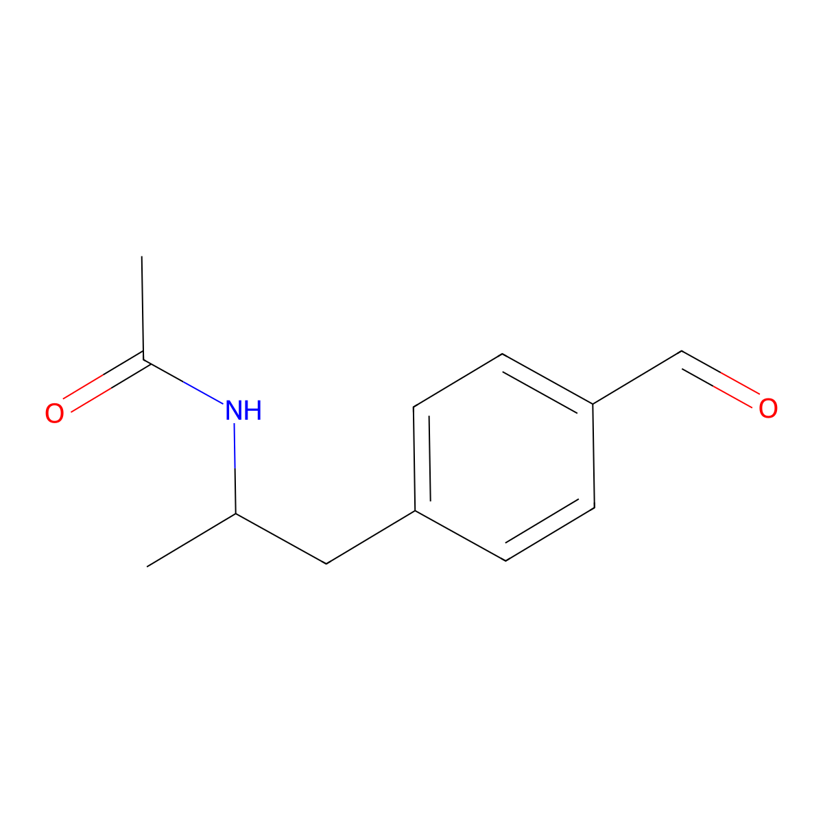 N-[1-(4-Formylphenyl)propan-2-yl]acetamide molecular structure, CAS 61630-05-5