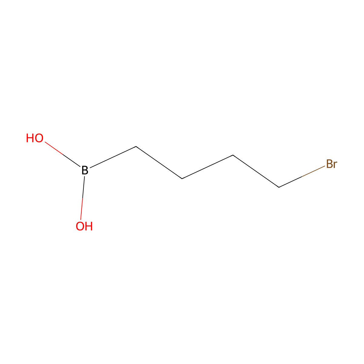 (4-Bromobutyl)boronic acid molecular structure, CAS 61632-72-2