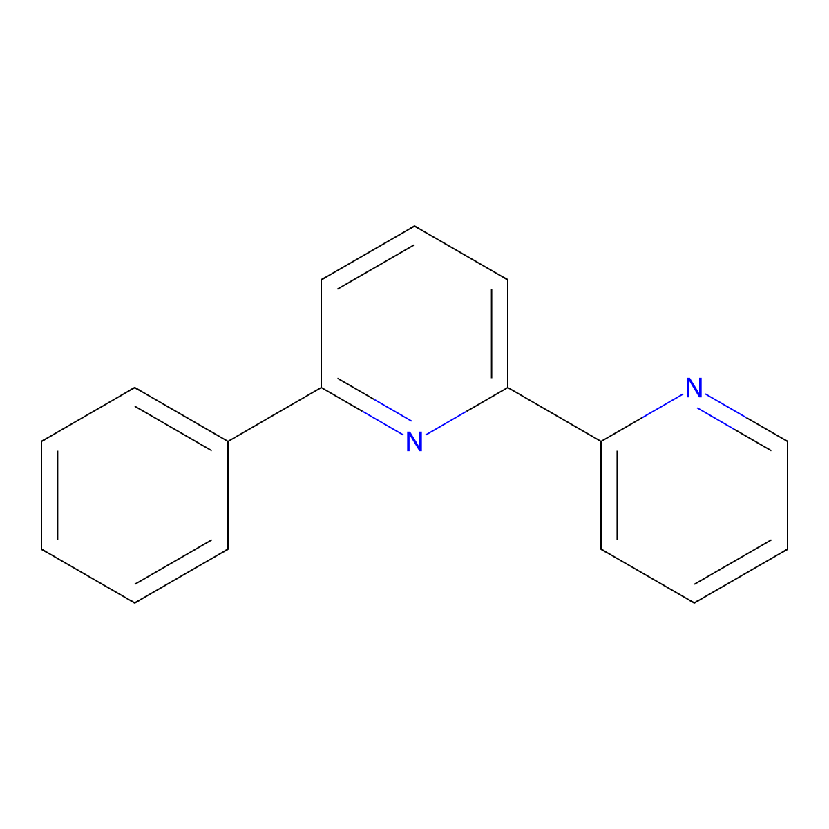 6-Phenyl-2,2'-bipyridine molecular structure, CAS 61633-06-5