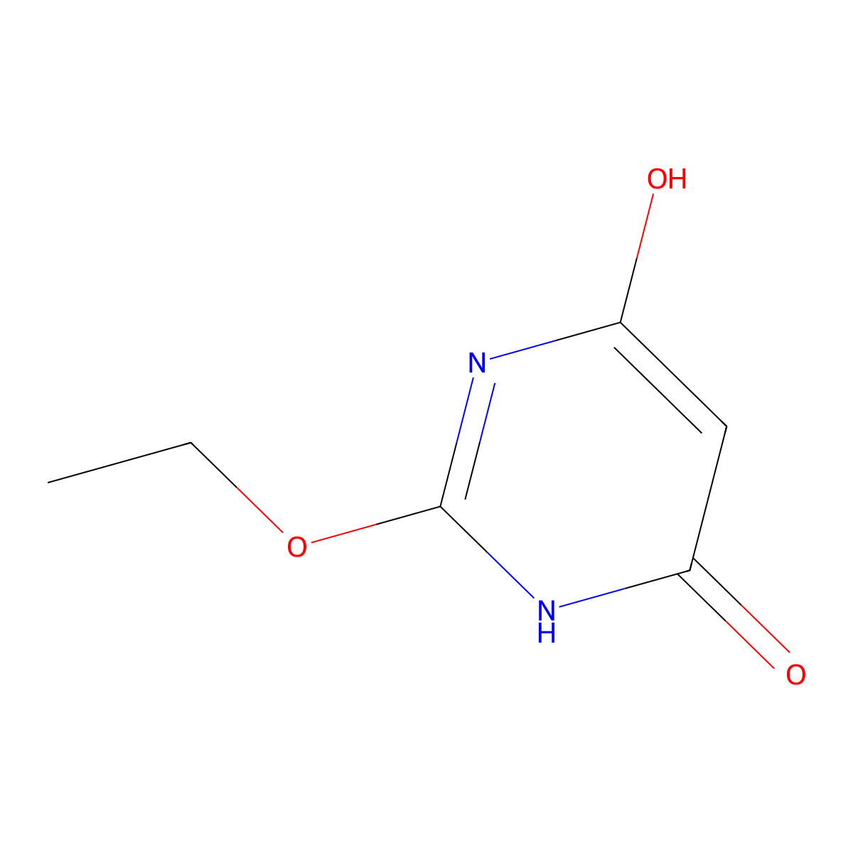 2-Ethoxy-6-hydroxy-4(3H)-pyrimidinone molecular structure, CAS 61636-08-6