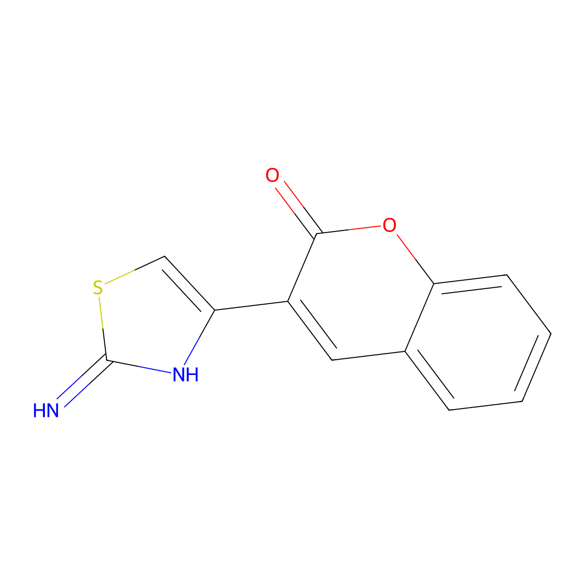 3-(2-Aminothiazol-4-yl)-2h-chromen-2-one molecular structure, CAS 61636-28-0