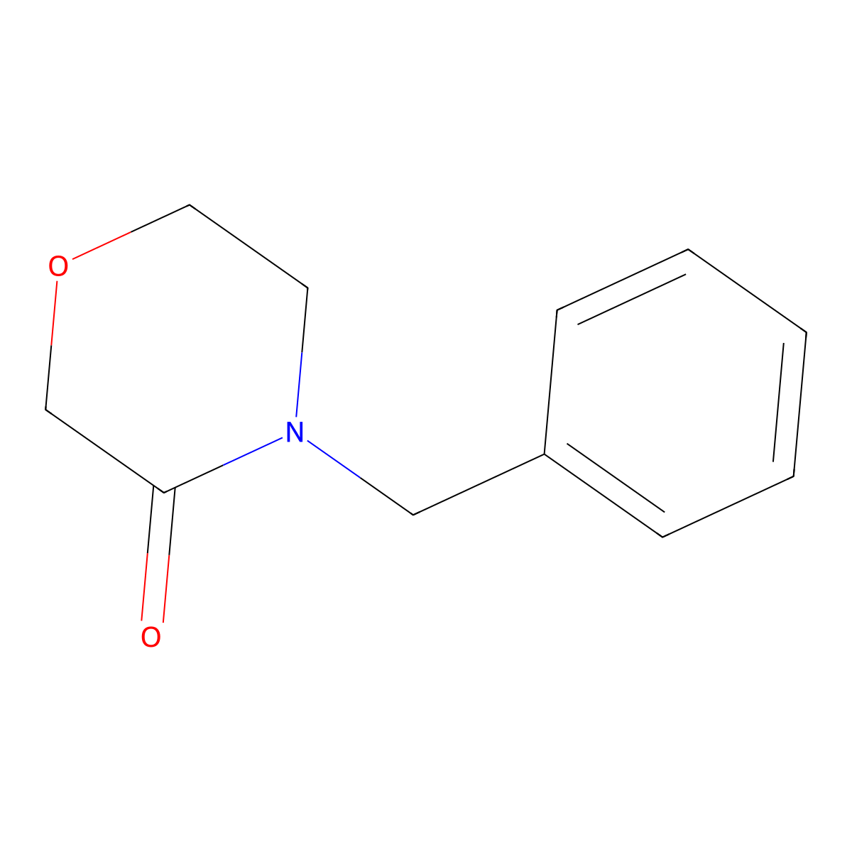 4-Benzylmorpholin-3-one molecular structure, CAS 61636-32-6