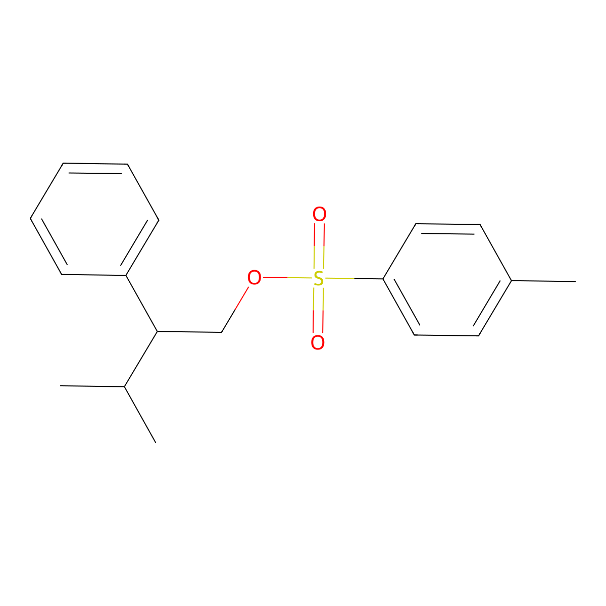 3-Methyl-2-phenylbutyl 4-methylbenzene-1-sulfonate molecular structure, CAS 61636-65-5