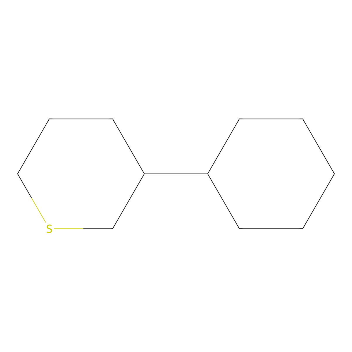 3-Cyclohexylthiane molecular structure, CAS 61639-13-2