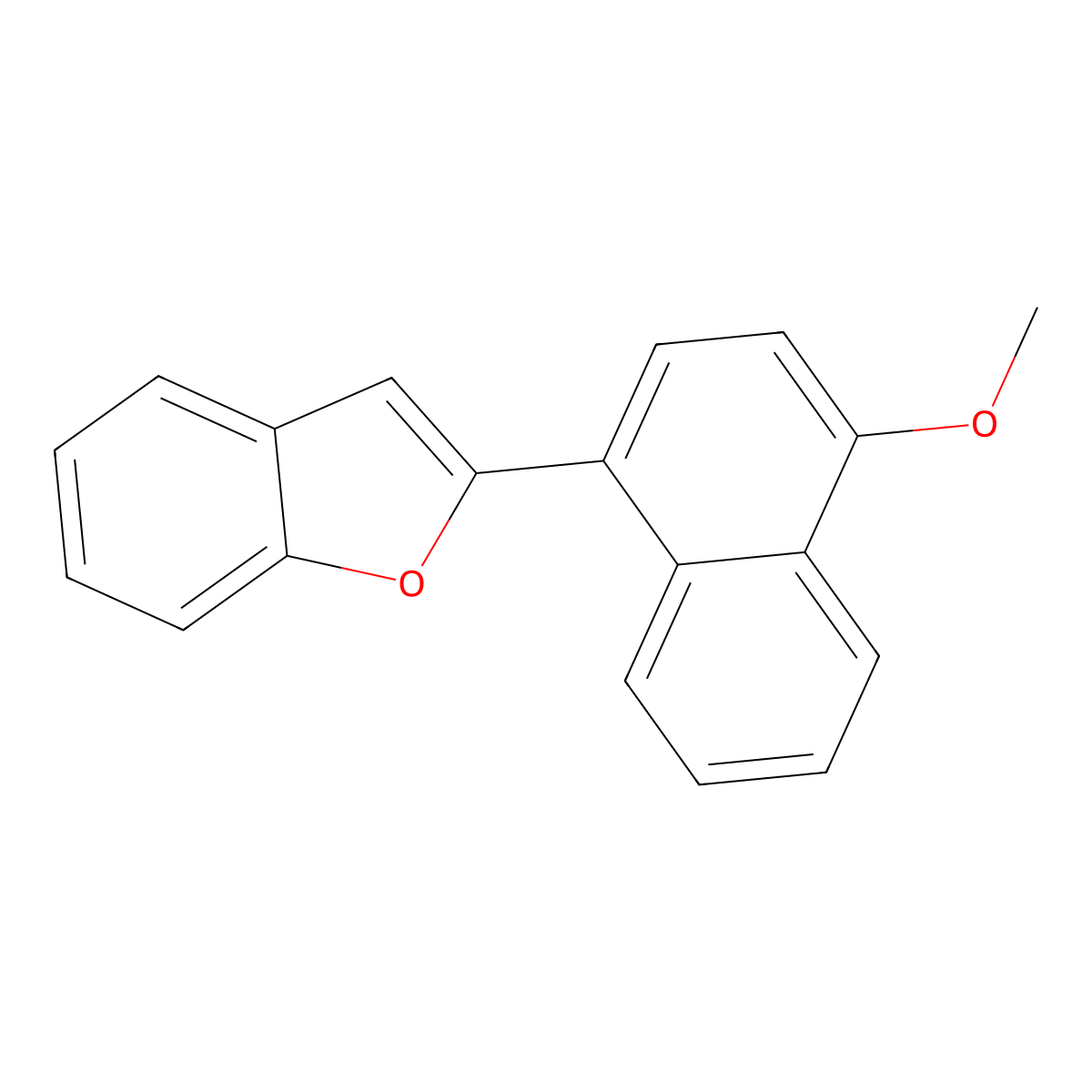 2-(4-Methoxynaphthalen-1-yl)-1-benzofuran molecular structure, CAS 61639-30-3