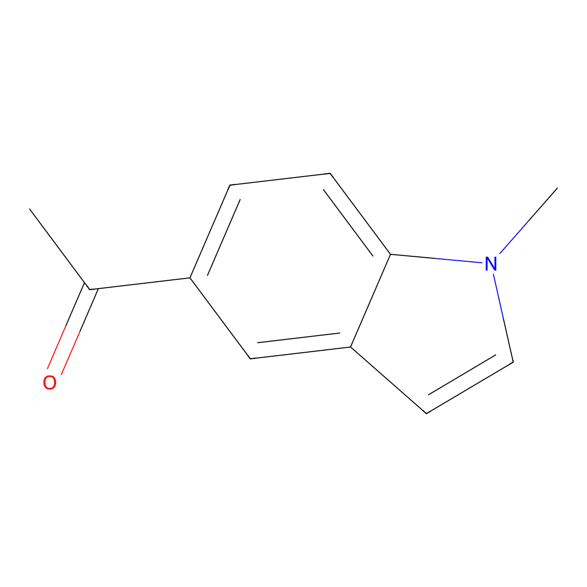 1-(1-Methyl-1H-indol-5-yl)ethanone molecular structure, CAS 61640-20-8