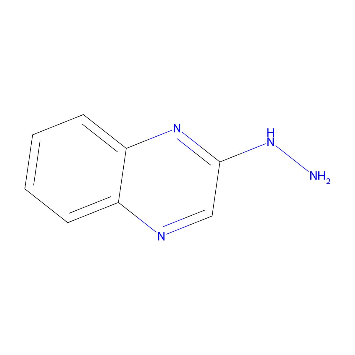 2-Hydrazinoquinoxaline molecular structure, CAS 61645-34-9