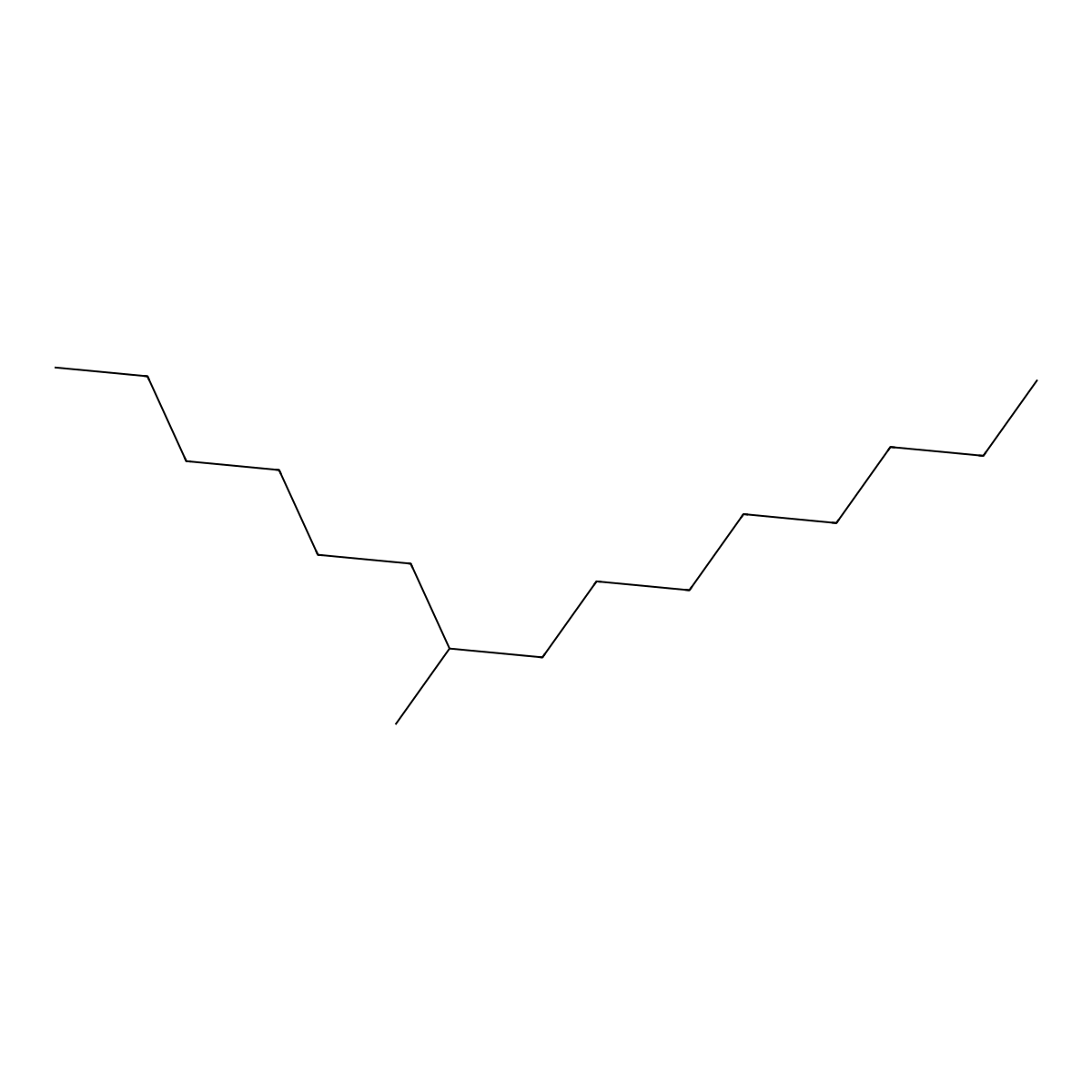 7-Methylpentadecane molecular structure, CAS 6165-40-8