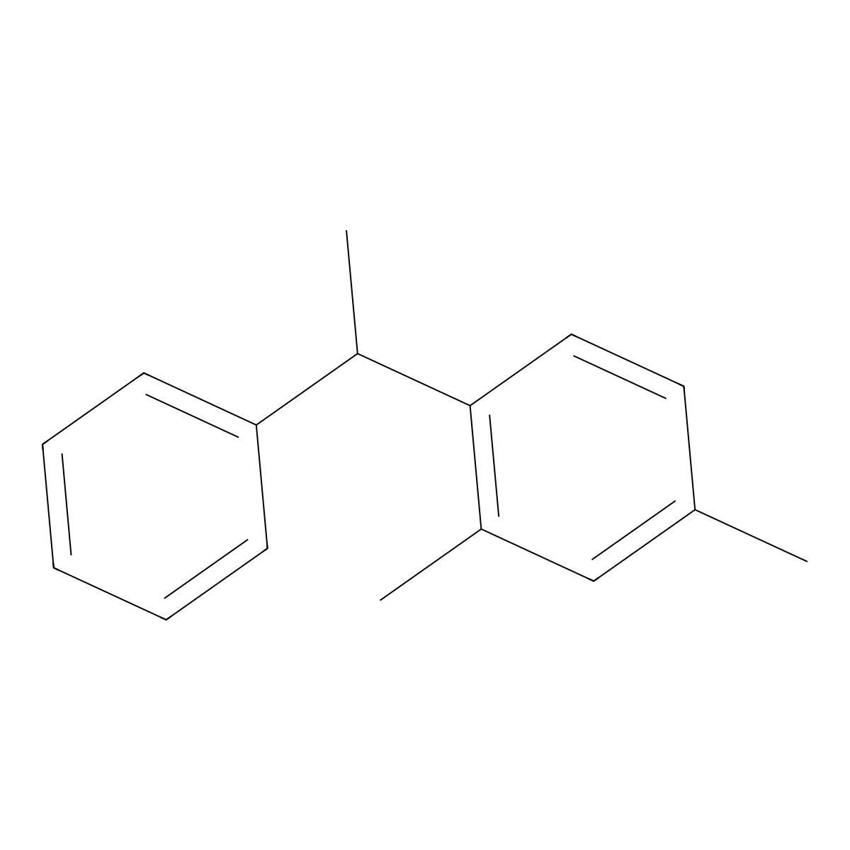 1-Phenyl-1-(2,4-xylyl)ethane molecular structure, CAS 6165-52-2