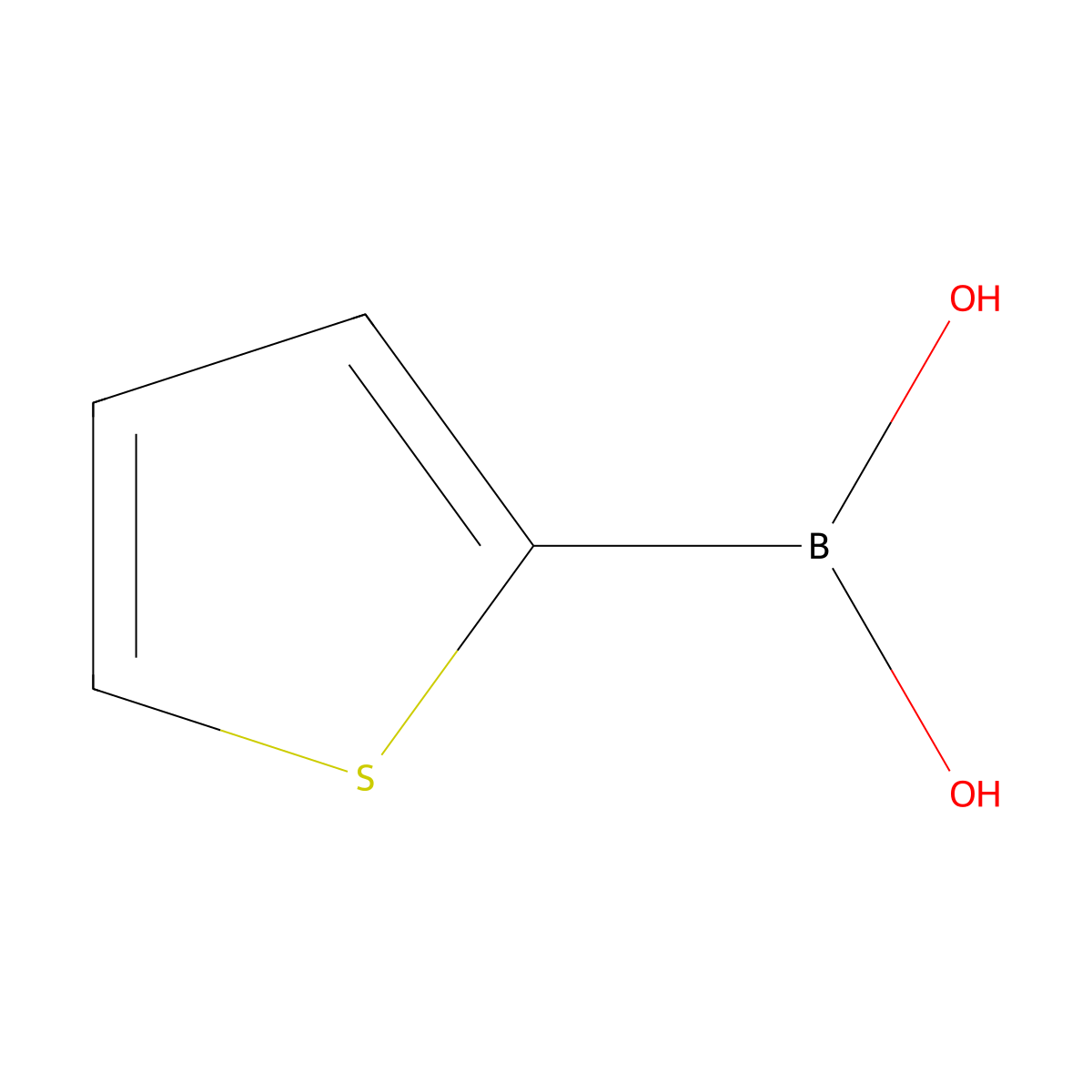 2-Thiopheneboronic acid molecular structure, CAS 6165-68-0