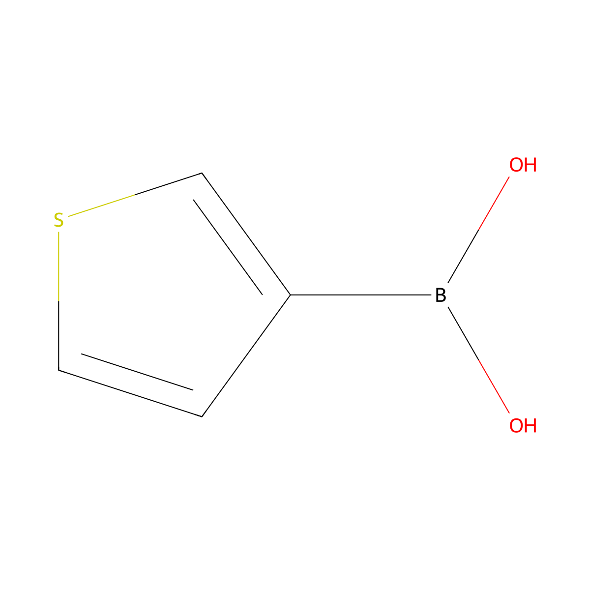 Thiophene-3-boronic acid molecular structure, CAS 6165-69-1