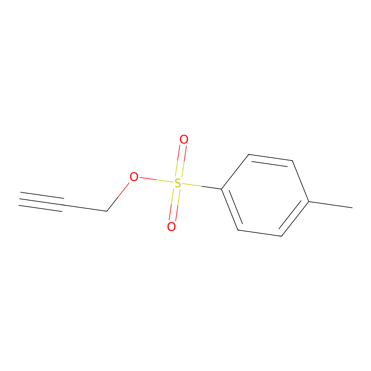 p-Toluenesulfonic acid, 2-propynyl ester molecular structure, CAS 6165-76-0