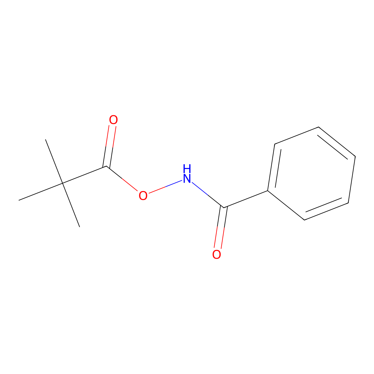 N-[(2,2-Dimethylpropanoyl)oxy]benzamide molecular structure, CAS 61650-22-4
