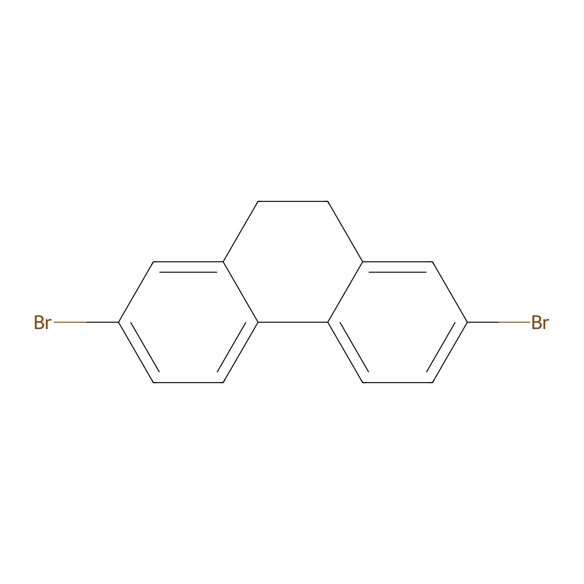 2,7-Dibromo-9,10-dihydrophenanthrene molecular structure, CAS 61650-86-0